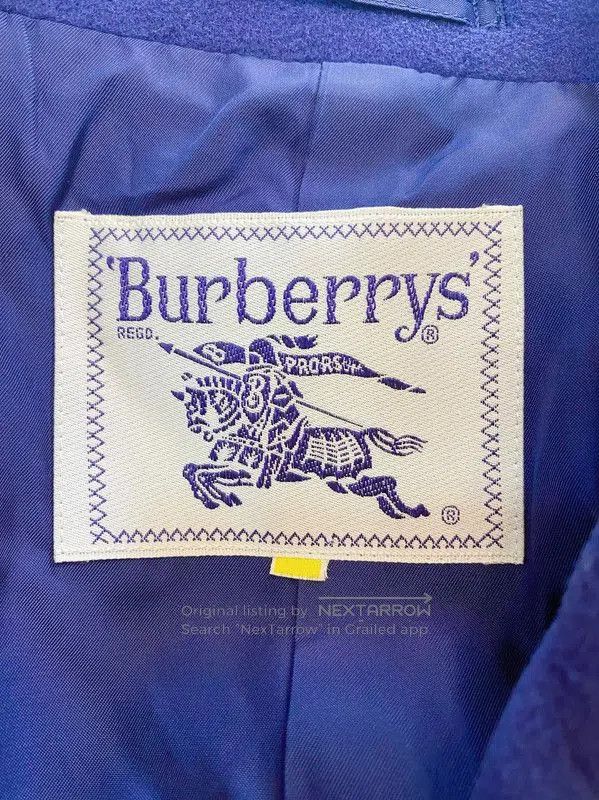 Burberry Burberry Winter Dark Blue Wool Women's Coat. Size M / US 6-8 / IT 42-44 - 4 Thumbnail