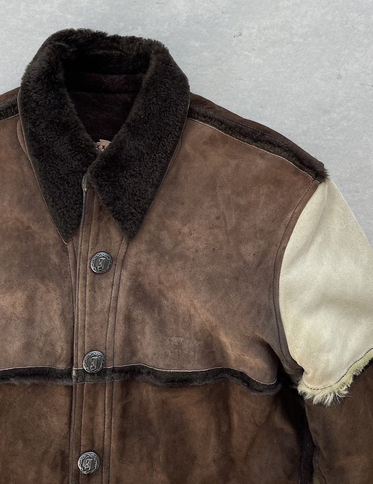 A&G Rock 🔥RARE🔥 SKKIN USA FAUX FUR LINING SHERLING LEATHER JACKET Size US M / EU 48-50 / 2 - 9 Thumbnail