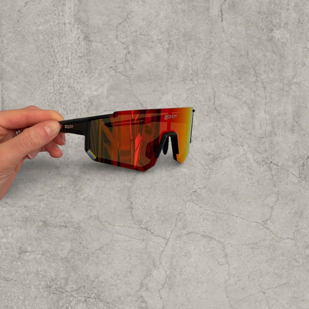 Japanese Brand Insane UV400 sport sunglasses, orange/red lenses. One size. Size ONE SIZE - 1 Thumbnail