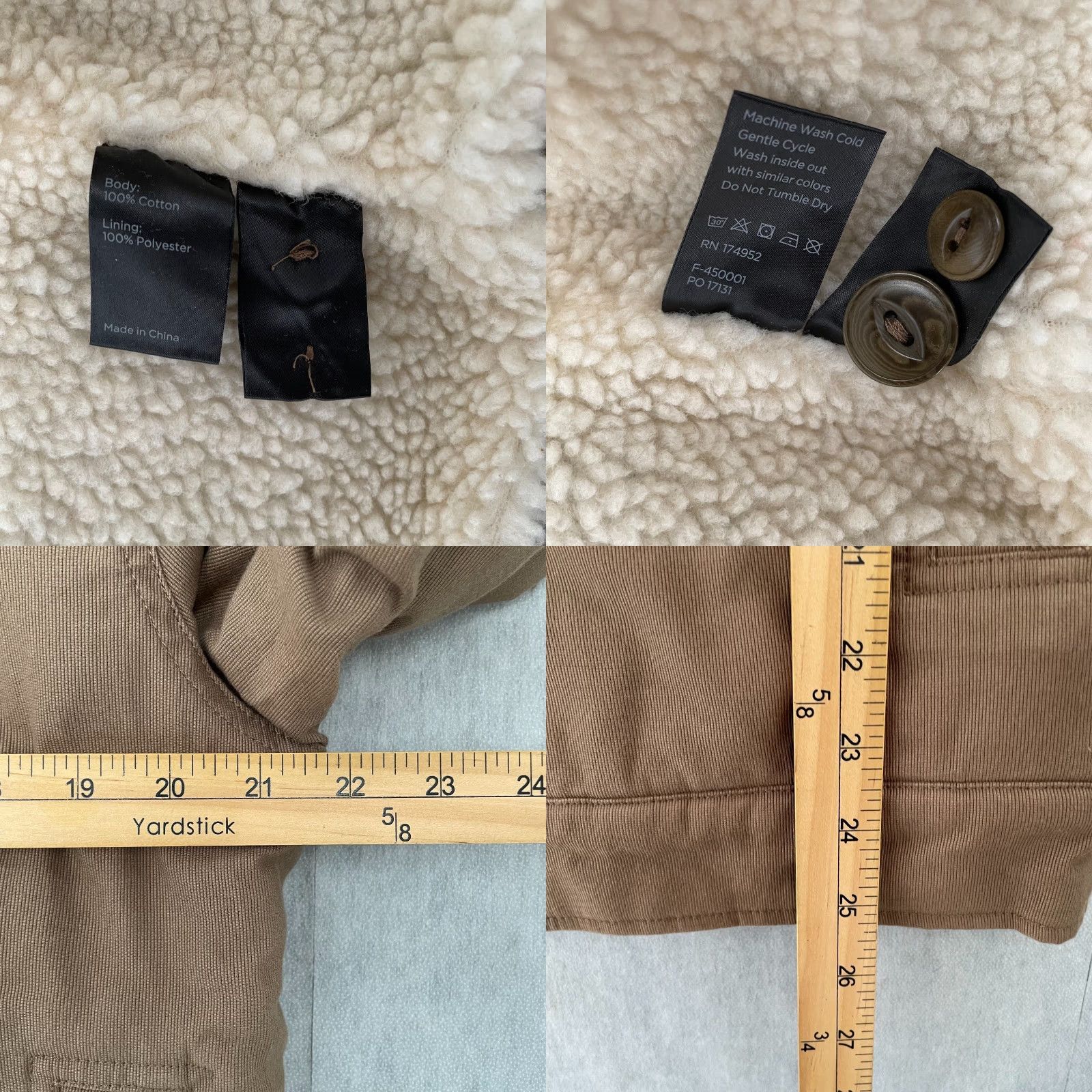 Flint And Tinder Flint and Tinder Jacket Adult Medium Brown Sherpa Fleece Deck Military Bomber M Shirt? Size US M / EU 48-50 / 2 - 8 Thumbnail
