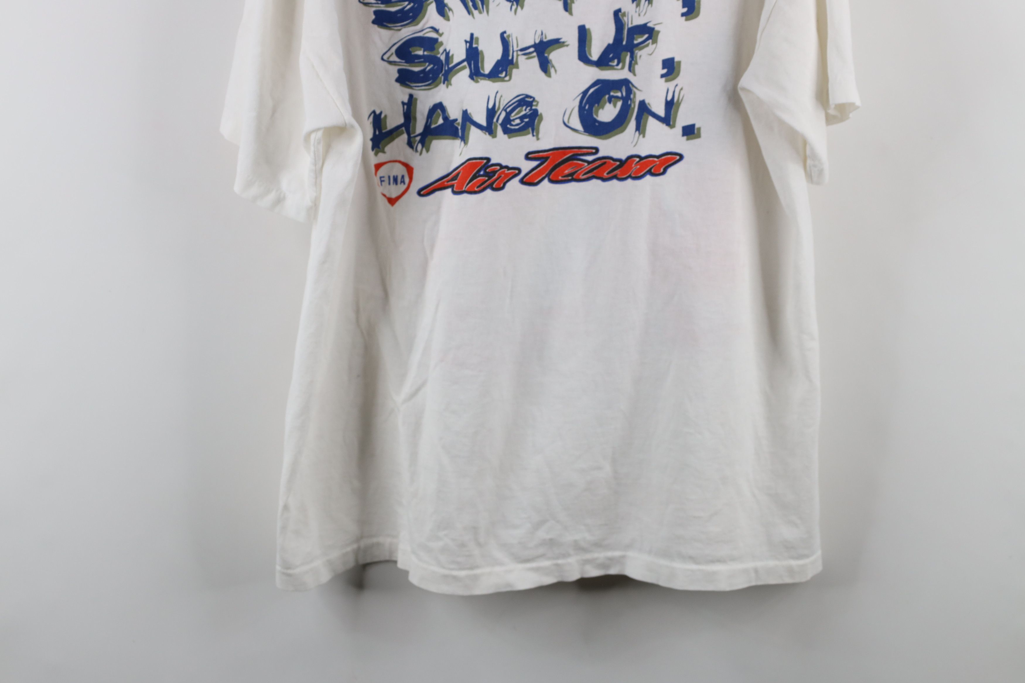 Vintage Vintage 90s Spell FINA Air Team All Over Print T-Shirt USA Size US XL / EU 56 / 4 - 15 Thumbnail
