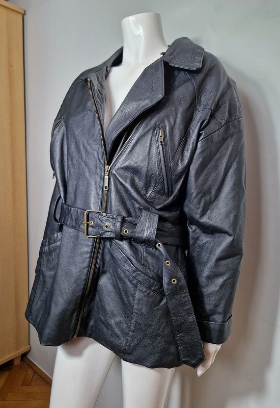 Japanese Brand × Vintage vintage biker belted jacket Size M / US 6-8 / IT 42-44 - 6 Thumbnail