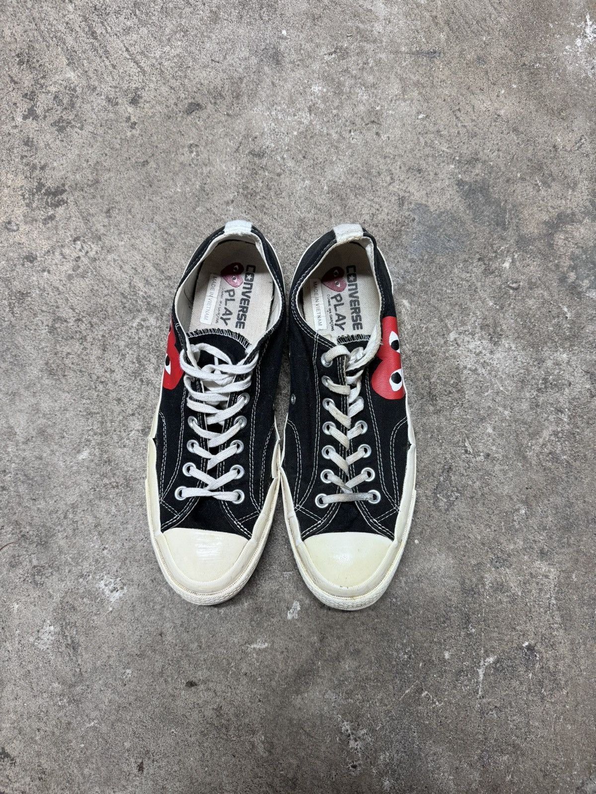 Comme Des Garcons Play Black Converse Chuck Taylor