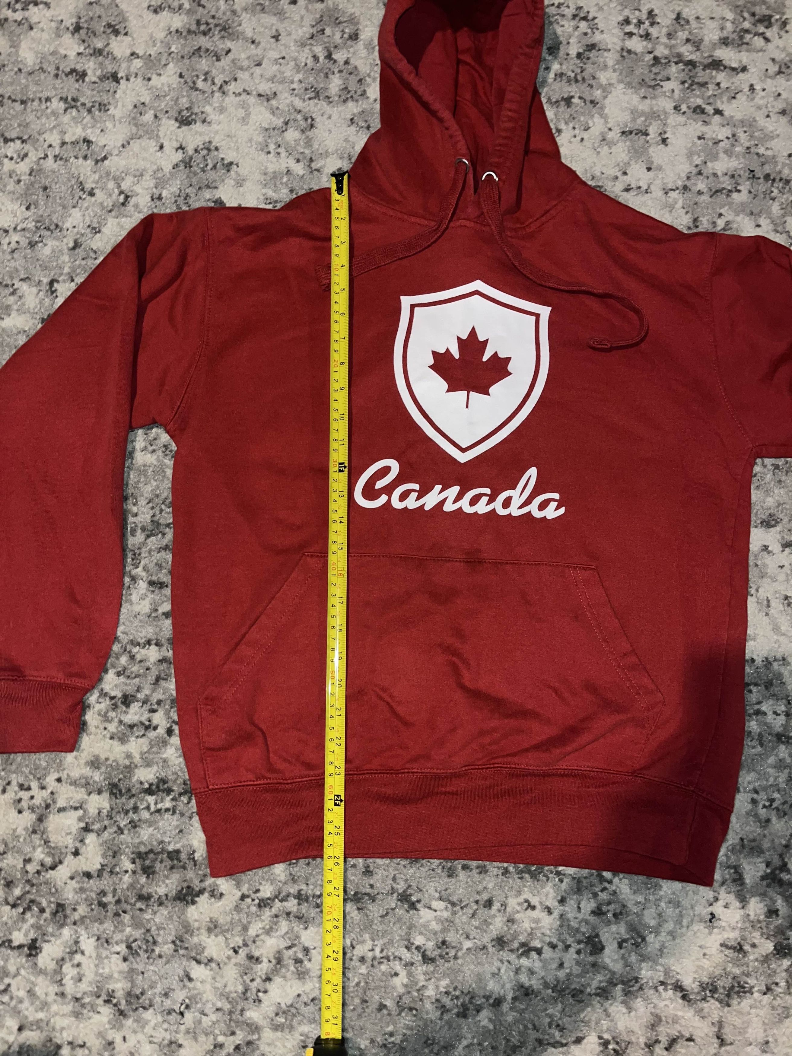 Vintage Y2K Canada Maple Leaf Red Hoodie Size US L / EU 52-54 / 3 - 6 Thumbnail