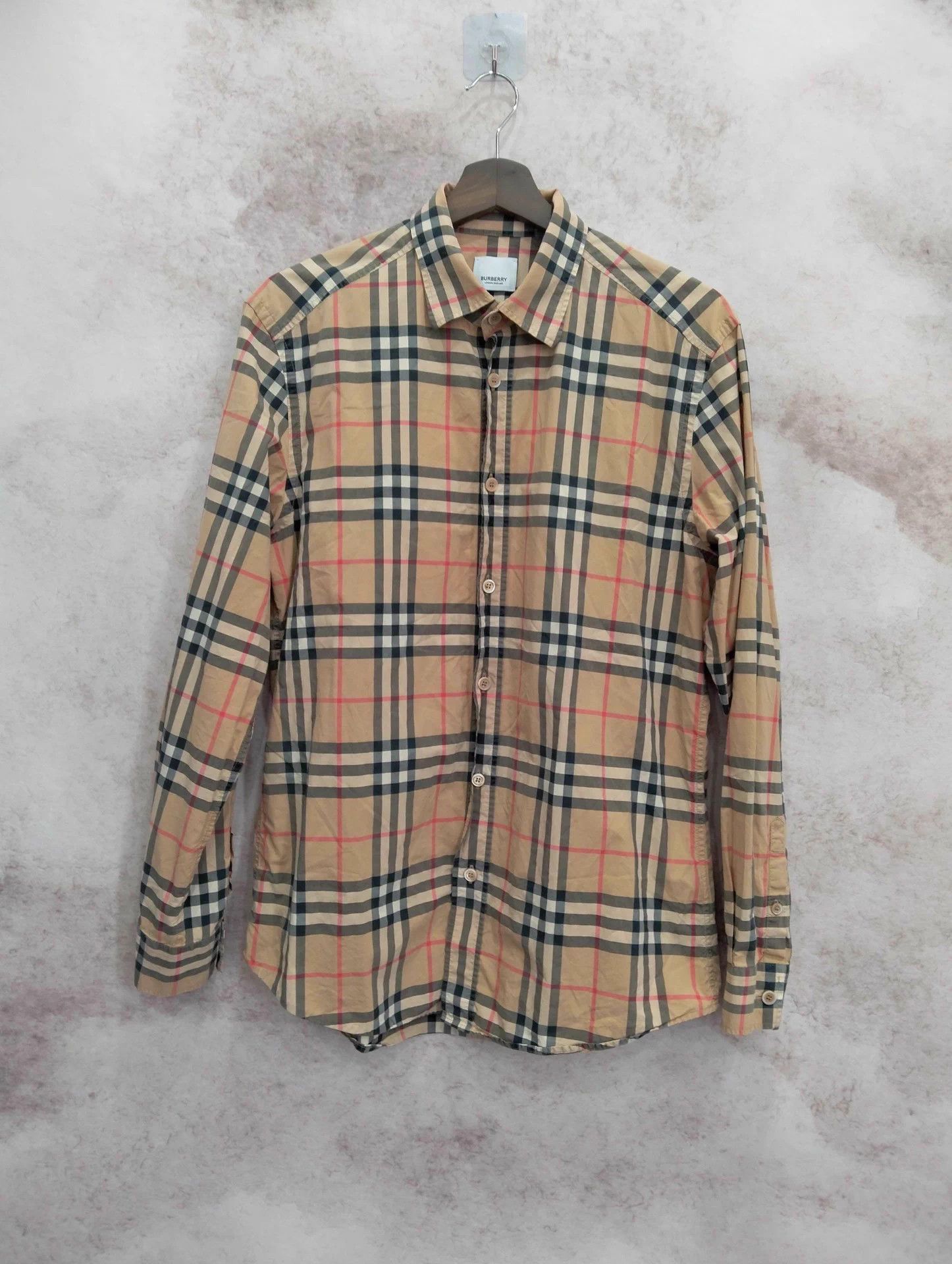 Burberry Burberry Classic Check Lapel Long-sleeve Shirt M Size US M / EU 48-50 / 2 - 1 Thumbnail