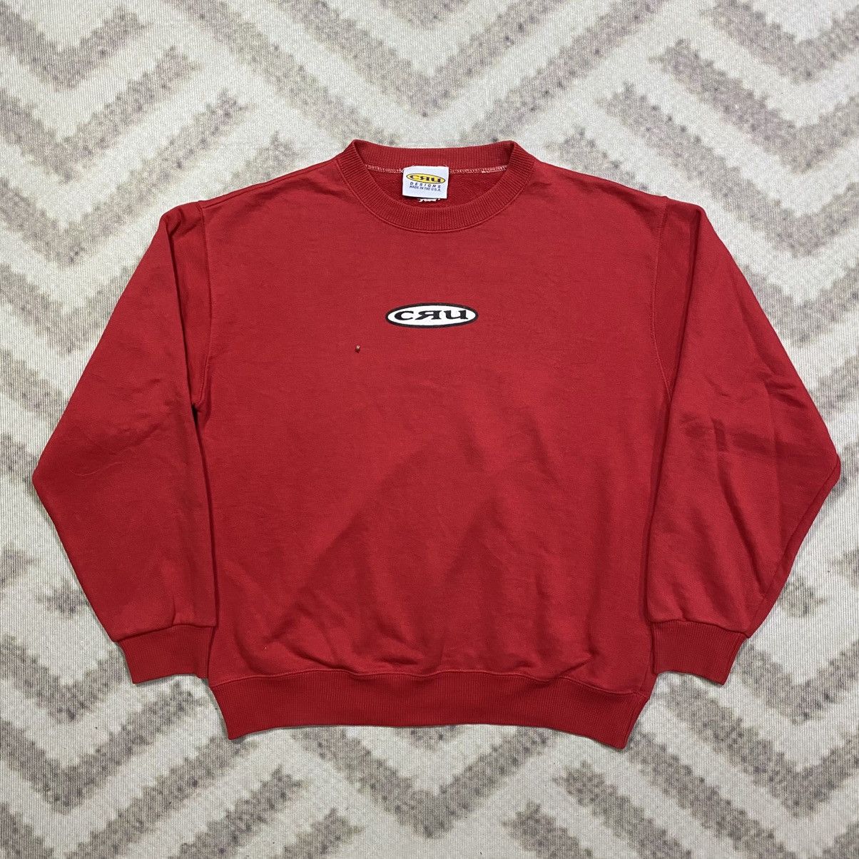 Vintage Vintage 90s MADE IN USA CRU Designs Sweatshirt Size US S / EU 44-46 / 1 - 1 Thumbnail