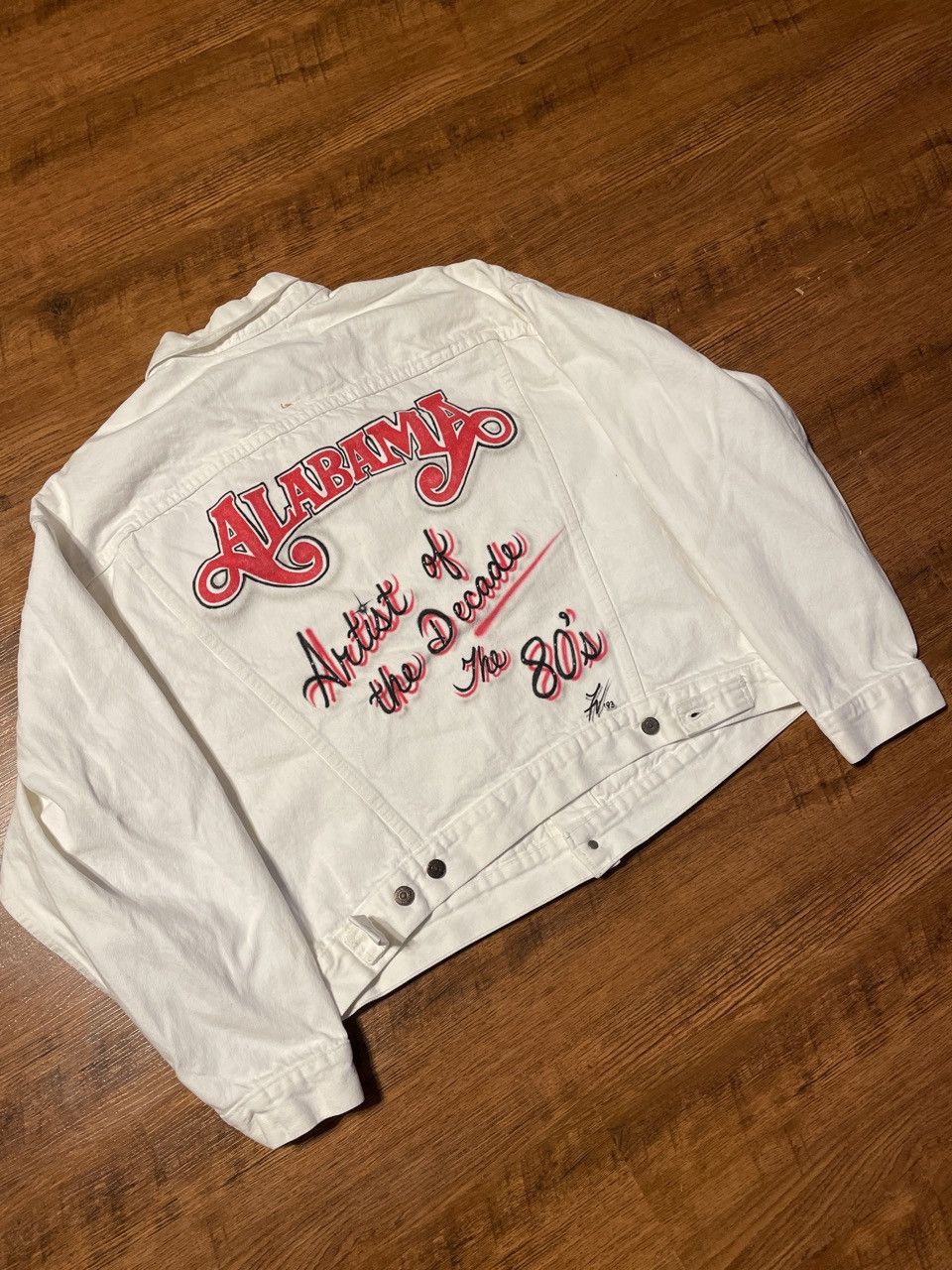 Levi's Vintage Levi’s White Denim Trucker Jacket Size US L / EU 52-54 / 3 - 6 Thumbnail