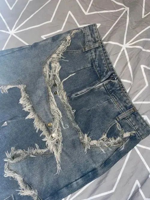 Japanese Brand jeans with star patch Size US 30 / EU 46 - 5 Thumbnail
