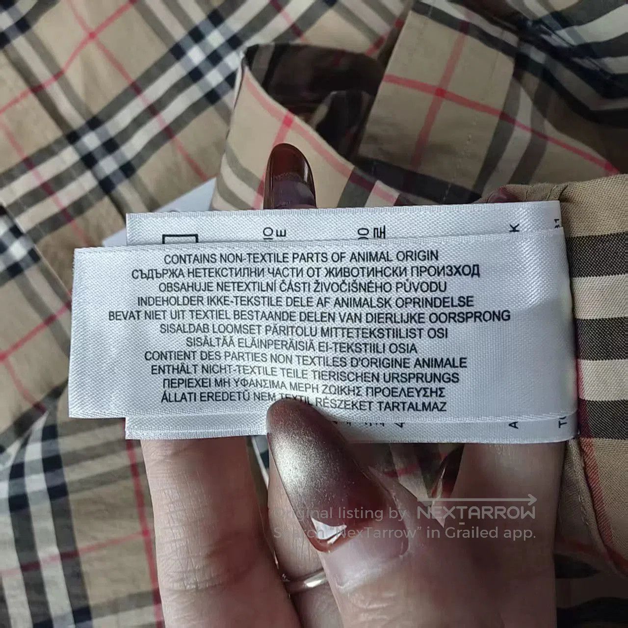 burberry xl plaid shirt in new condition.