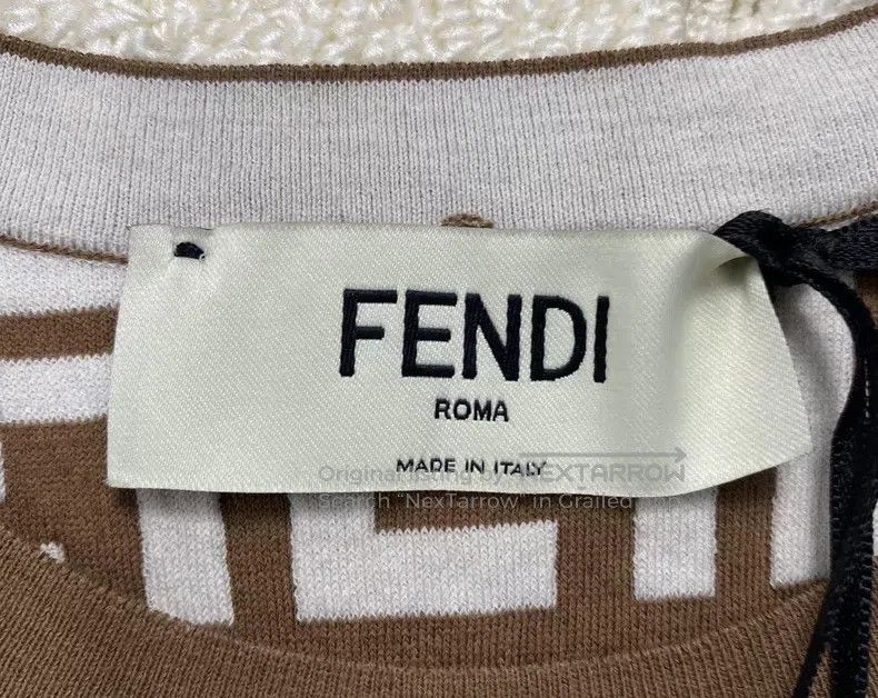 Fendi Fendi Brown All-Over Vintage Logo Short Sleeve T-Shirt Size XS / US 0-2 / IT 36-38 - 4 Thumbnail