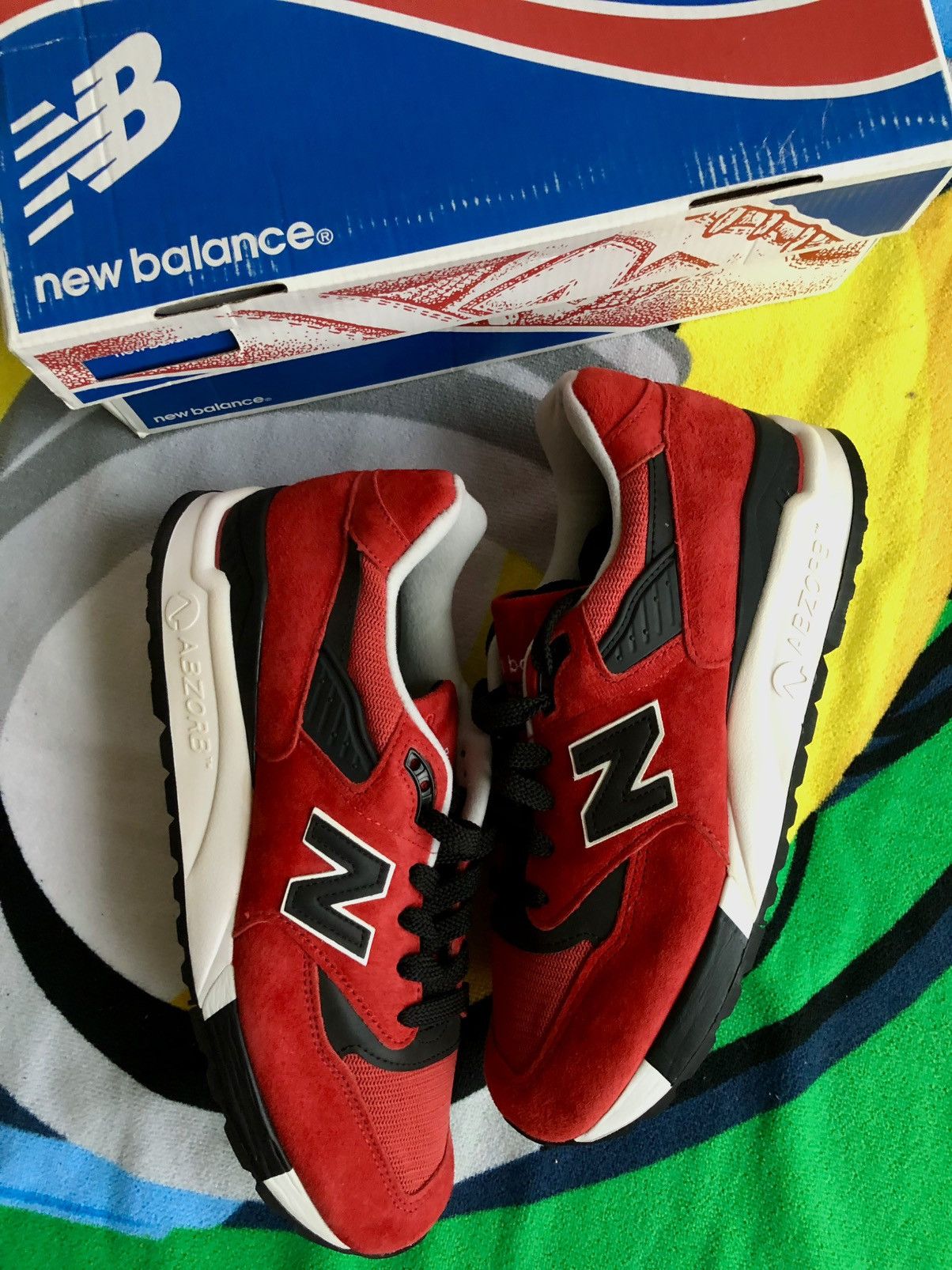 New Balance 8.5 New Balance 998 American Rebel White Red suede reflectiv Size US 8.5 / EU 41-42 - 1 Thumbnail