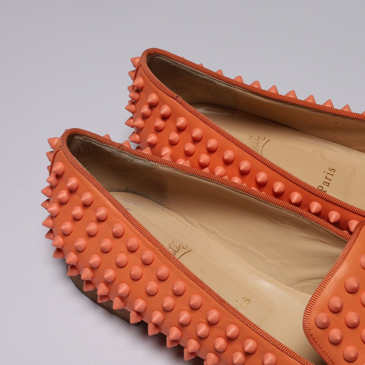 Christian Louboutin Christian Louboutin Spike Patent Loafers Shoes Size US 8 / EU 41 - 4 Thumbnail