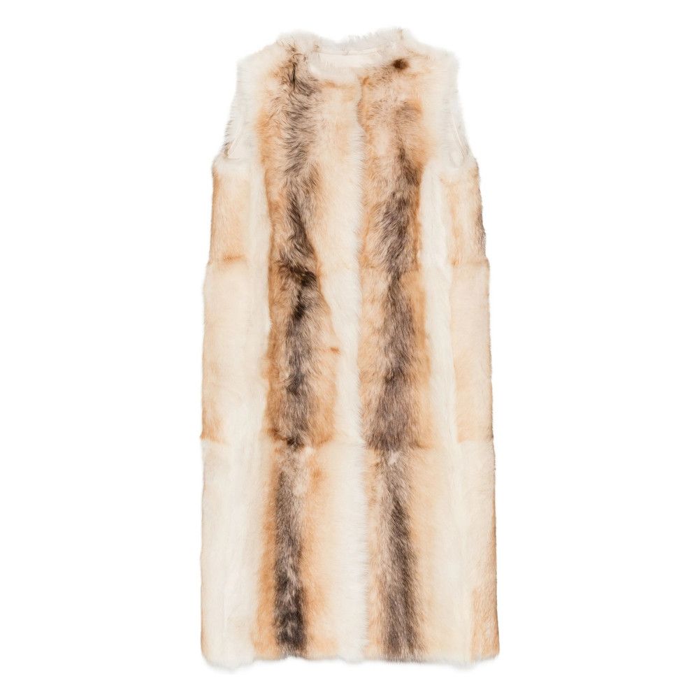 Yves Salomon Yves Salomon NEUTRALS Jackets - Waistcoat & Gilets Size S / US 4 / IT 40 - 1 Thumbnail