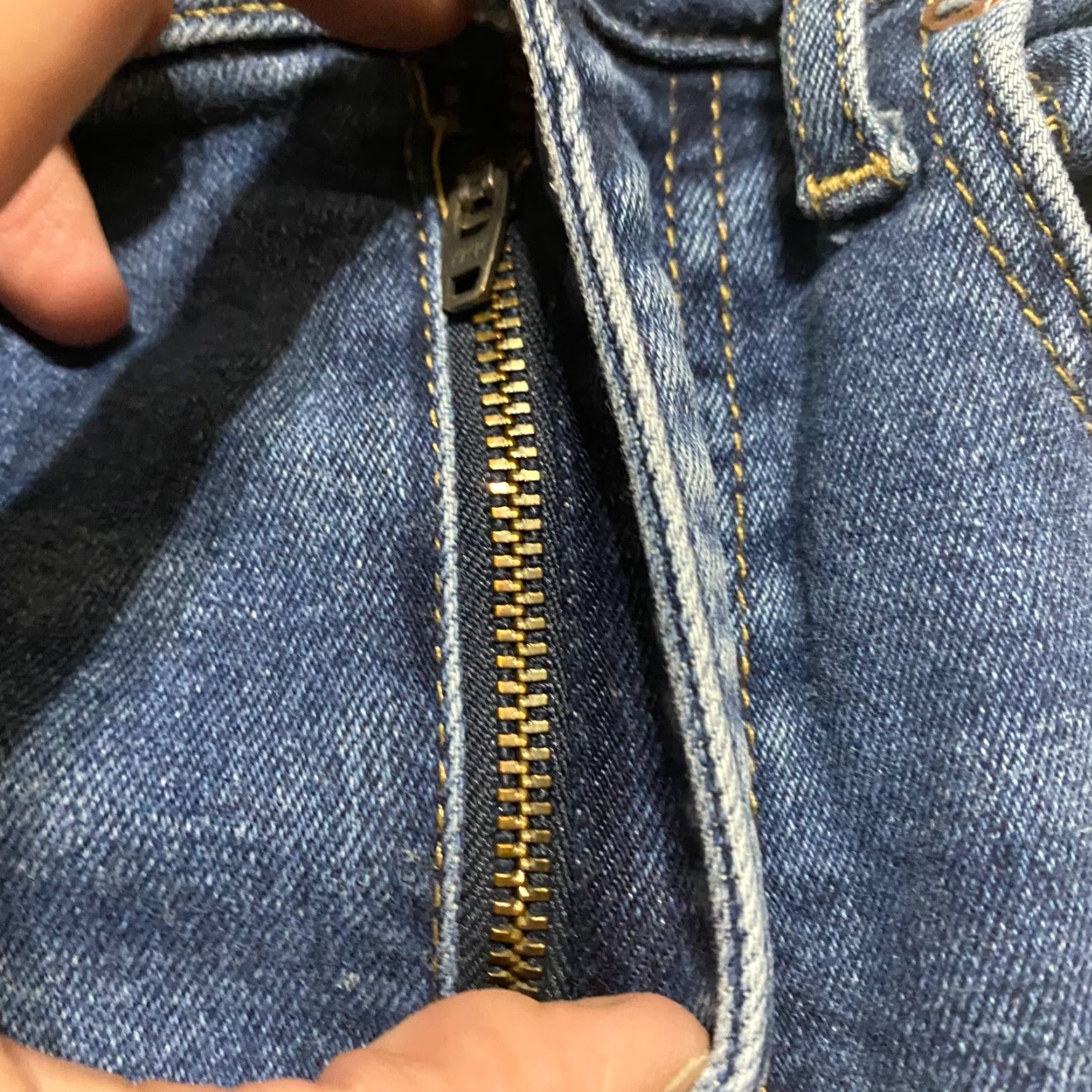 Free People FREE PEOPLE We The Free Jeans Womens 27 Blue Denim Dark Wash Straight High Rise Jeans Size 27" / US 4 / IT 40 - 7 Thumbnail