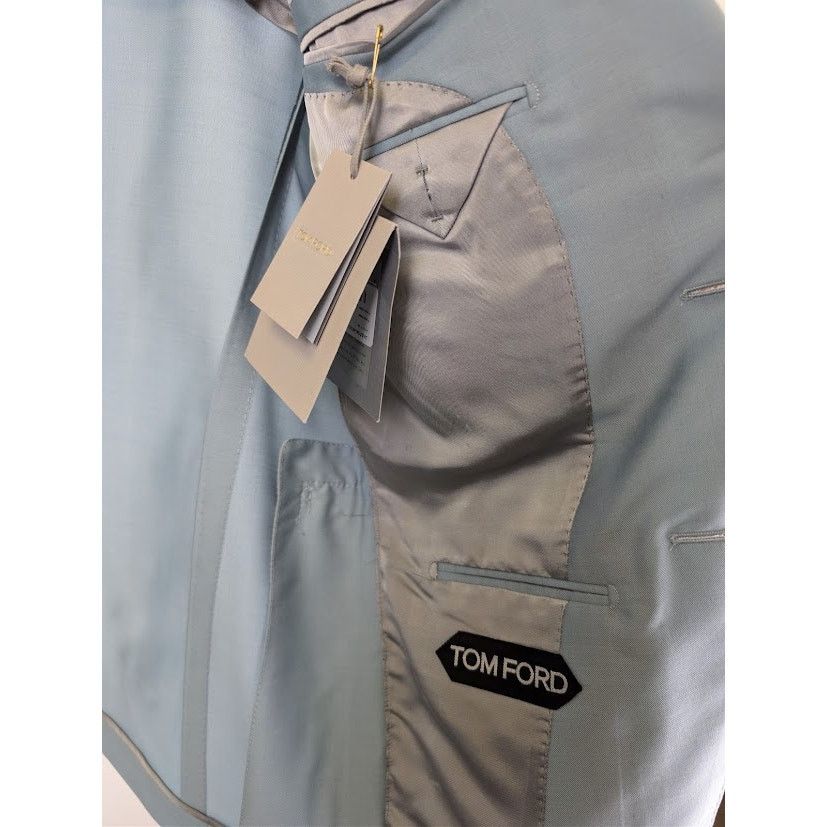 Tom Ford o1rshd1 Blazer Jacket in Light Blue Size US S / EU 44-46 / 1 - 9 Thumbnail