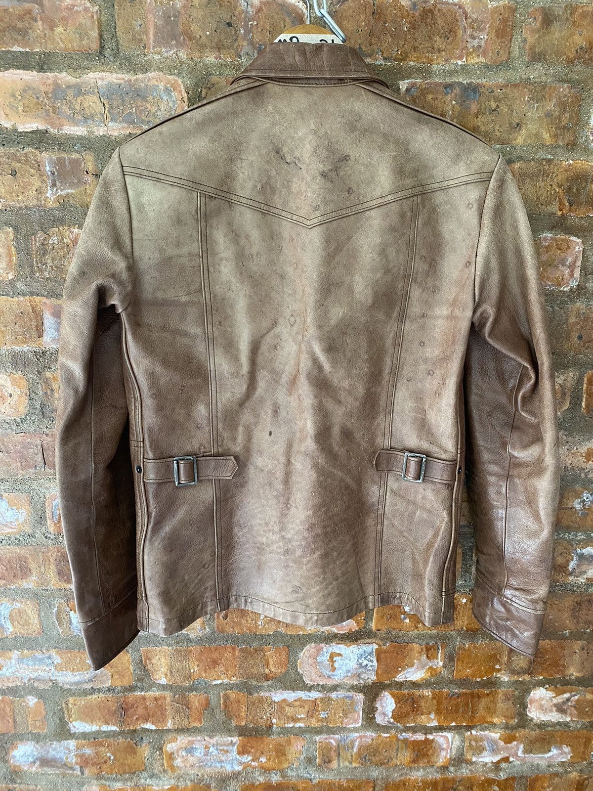 14th Addiction 2000s Vertrex Leather patina RIRI Zipper jacket Size US S / EU 44-46 / 1 - 10 Thumbnail