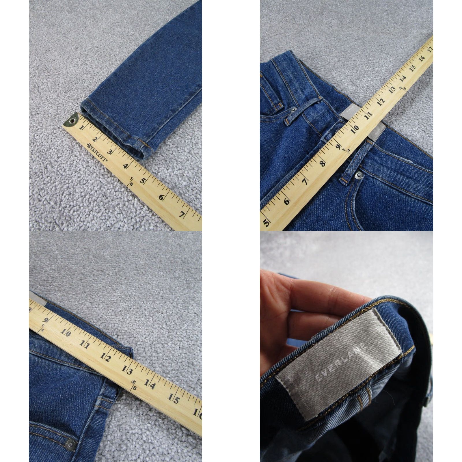 Everlane Everlane Womens Dark Wash Skinny Ankle Jeans 26 Denim Size 26" / US 2 / IT 38 - 4 Thumbnail