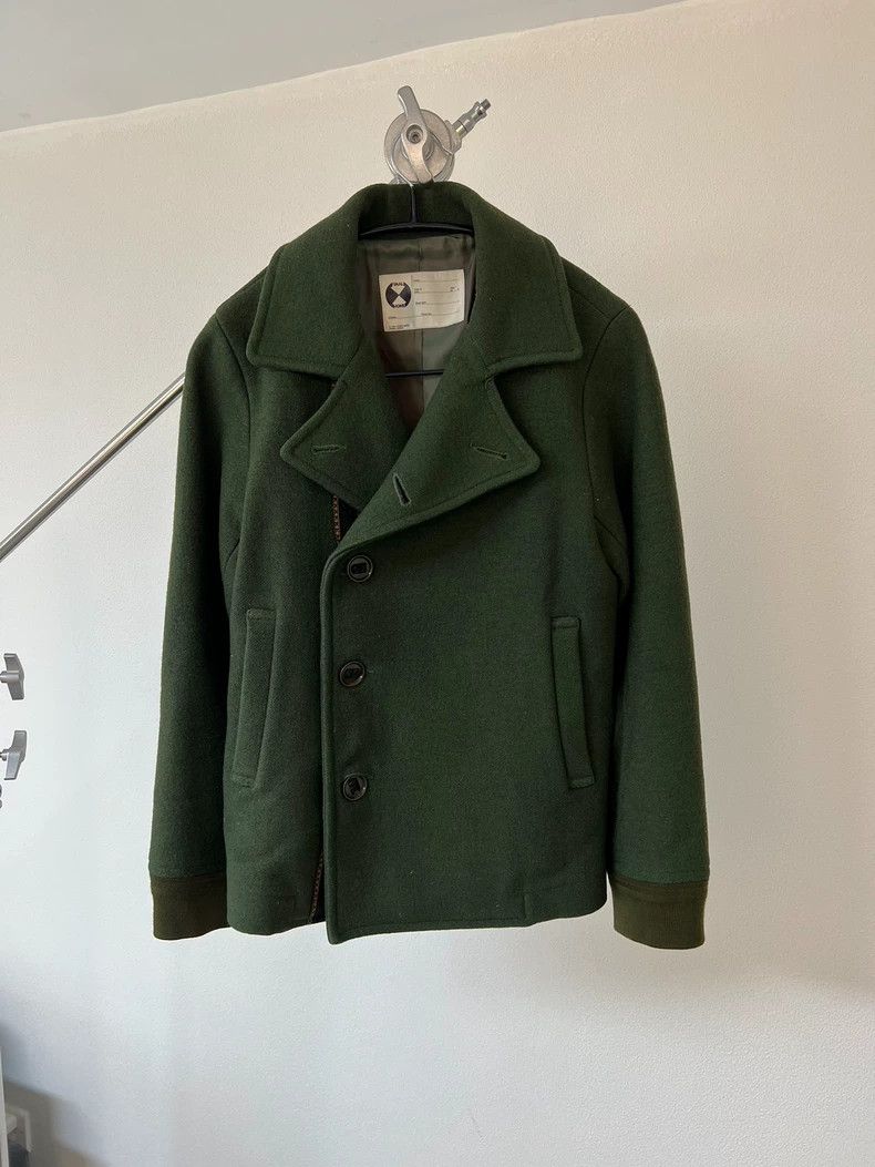 Issey Miyake Issey Miyake Green wool breasted jacket 2504-Nextarrow Size US M / EU 48-50 / 2 - 2 Thumbnail
