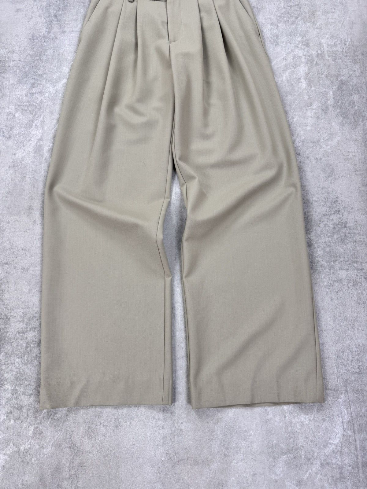 Japanese Brand × Won Hundred Authentic Won Hundred Pleated Trousers Beige Pants Womens Size 36" / US 14 / IT 50 - 4 Thumbnail
