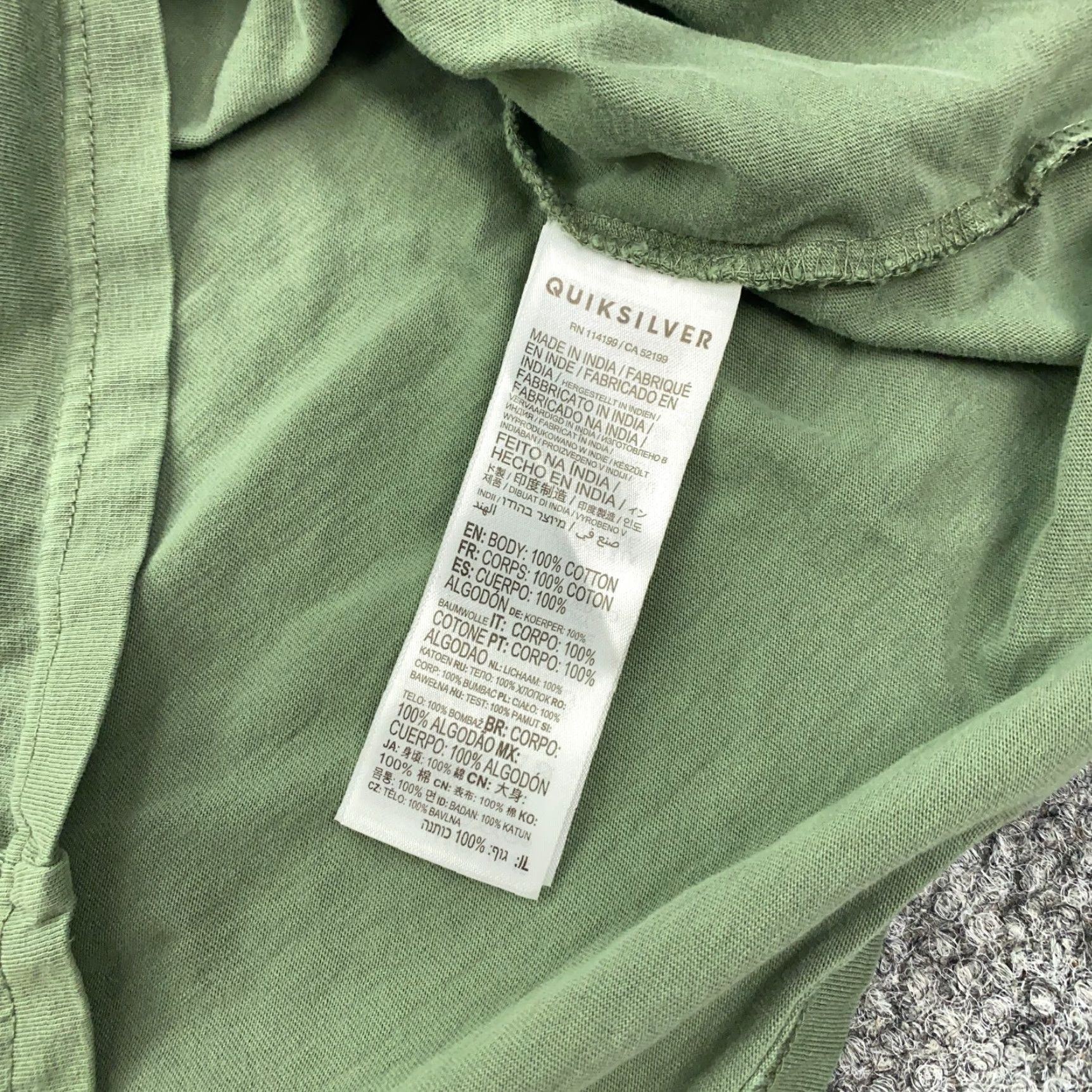 Quiksilver Quiksilver Shirt Men's Large Green Oversized Crew Neck Beach Tropical Size US L / EU 52-54 / 3 - 5 Thumbnail