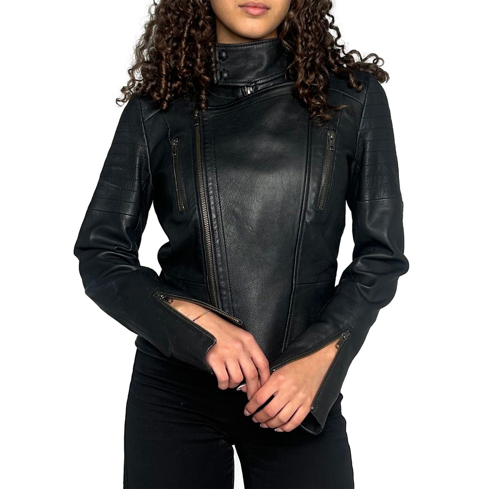 Scanlan Theodore Black leather jacket Size S / US 4 / IT 40 - 2 Thumbnail
