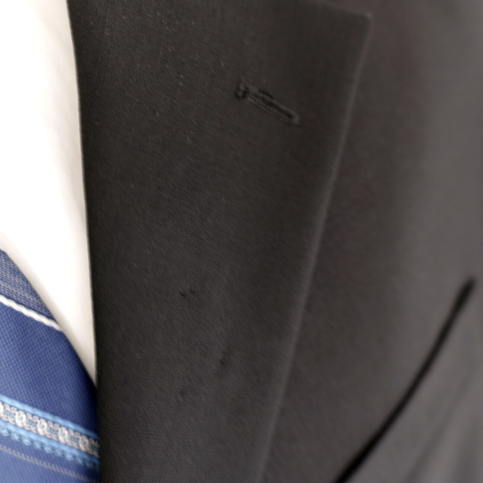 Other DAMAGED Cezani Wool Black 3 Button Blazer 42R Tiny Holes On Size 42R - 8 Thumbnail