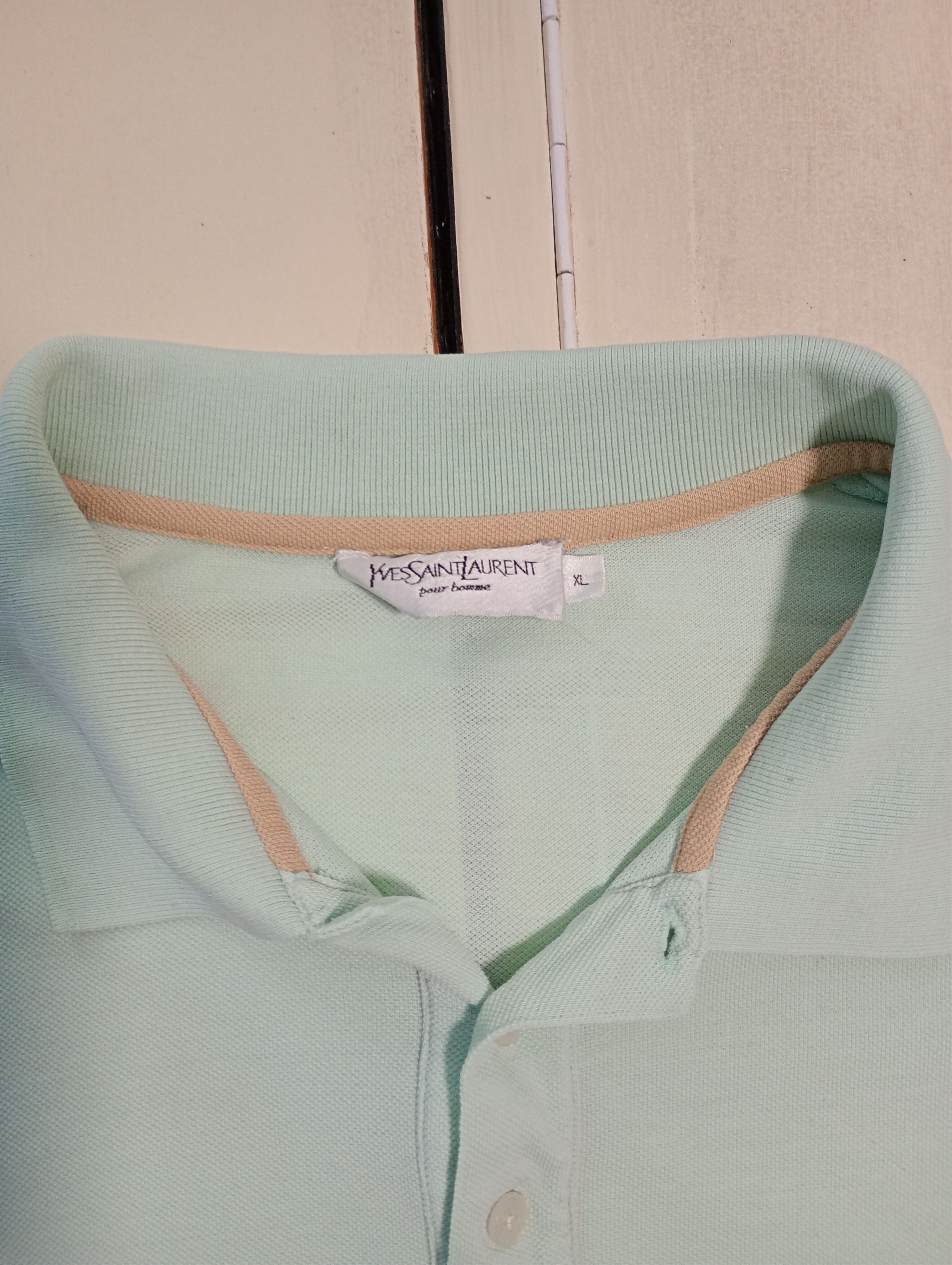 Yves Saint Laurent YSL Pour Homme Polo Shirt Vintage Size US XL / EU 56 / 4 - 7 Thumbnail
