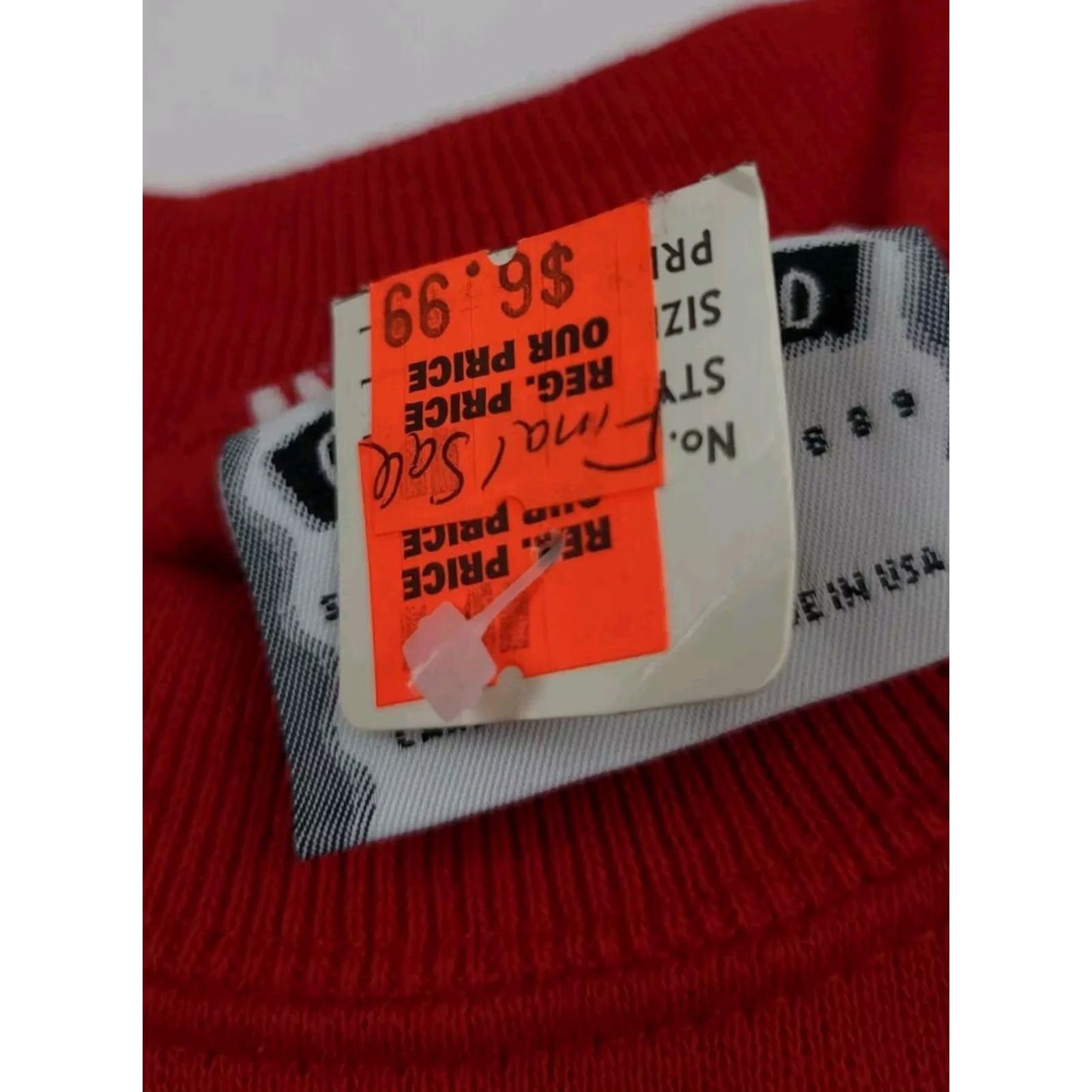 Lee VINTAGE Lee Sweatshirt Red Blank 90s Vtg NWT Deadstock Cotton Blend Made In USA Size US M / EU 48-50 / 2 - 4 Thumbnail