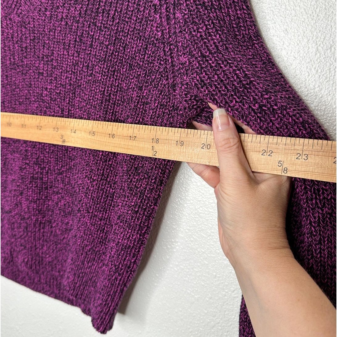 Other NWT Bobiblack Black Berry Marled VNeck Long Sleeve Sweater S Size S / US 4 / IT 40 - 9 Thumbnail
