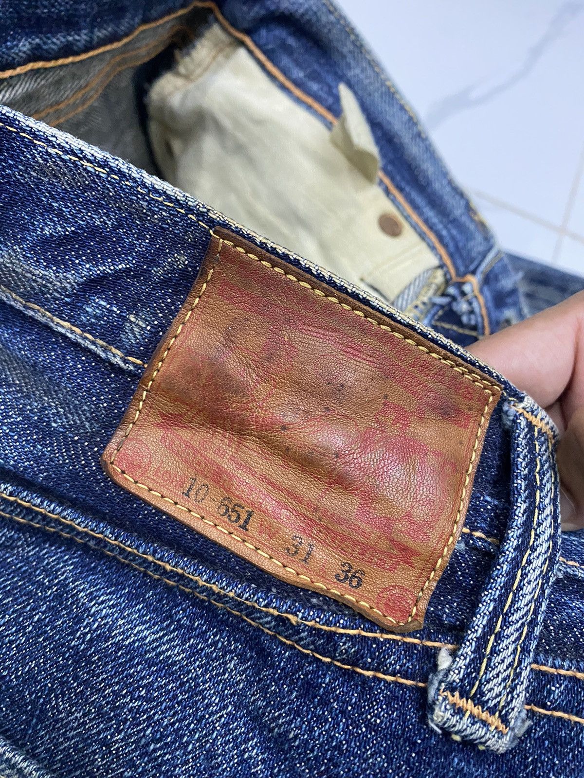 Samurai Jeans VINTAGE SAMURAI JEANS SELVEDGE DISTRESSED DENIM Size US 28 / EU 44 - 10 Thumbnail