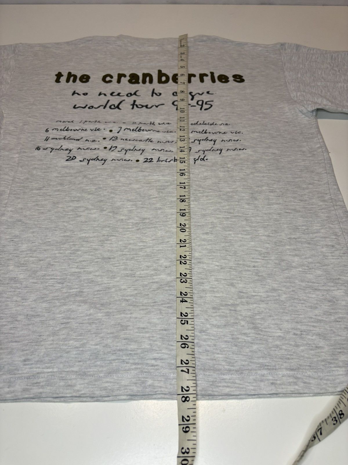 Vintage 1994 1995 The Cranberries Tour T-Shirt size L