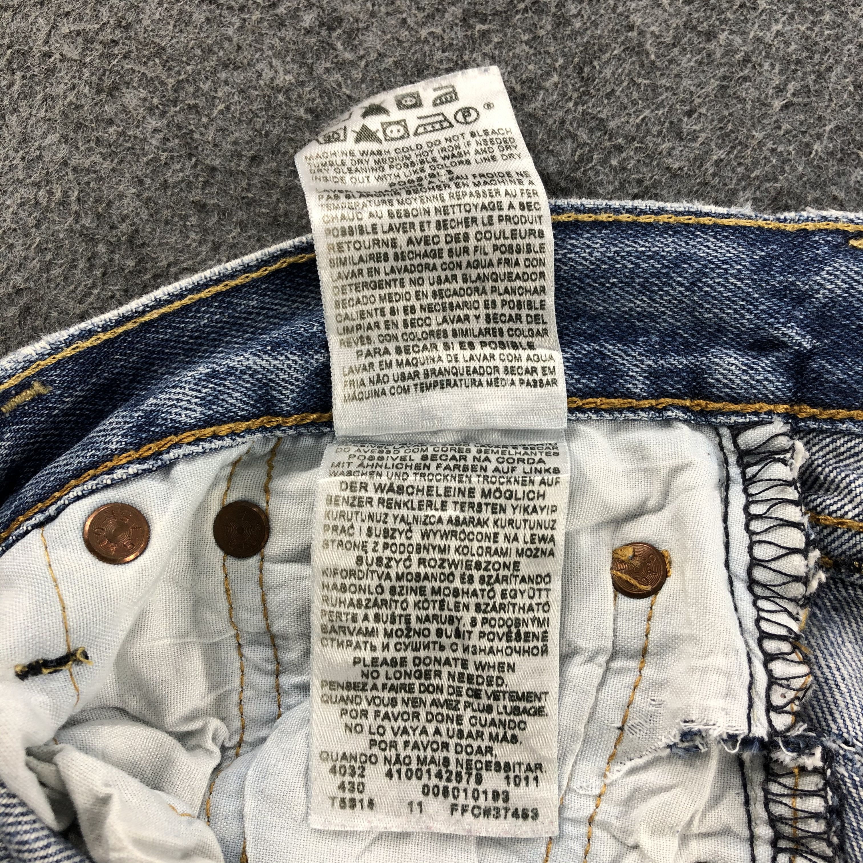 Levi's Vintage Levis Blue Wash 501 Jeans-JM1718 Size US 30 / EU 46 - 13 Thumbnail