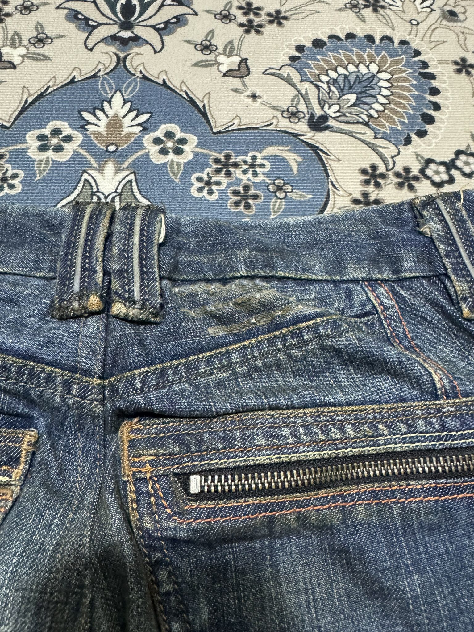 Diesel × Diesel Black Gold Diesel Industry Double Waist Zipper Jeans Buttonfly Size US 33 - 12 Thumbnail