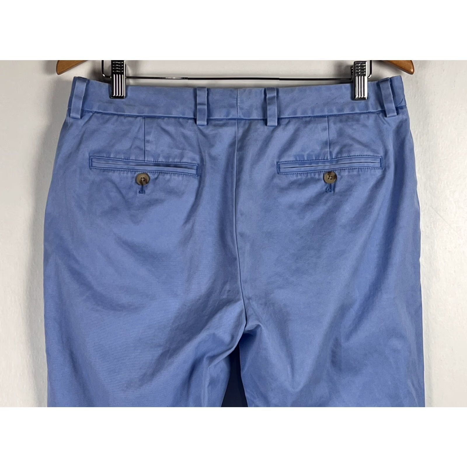 Vineyard Vines Vineyard Vines Slim Fit Breaker Pants Mens Blue Chino 33x30 Regular Slim Front Flat Cotton Unsigned GUC Size US 33 - 4 Thumbnail