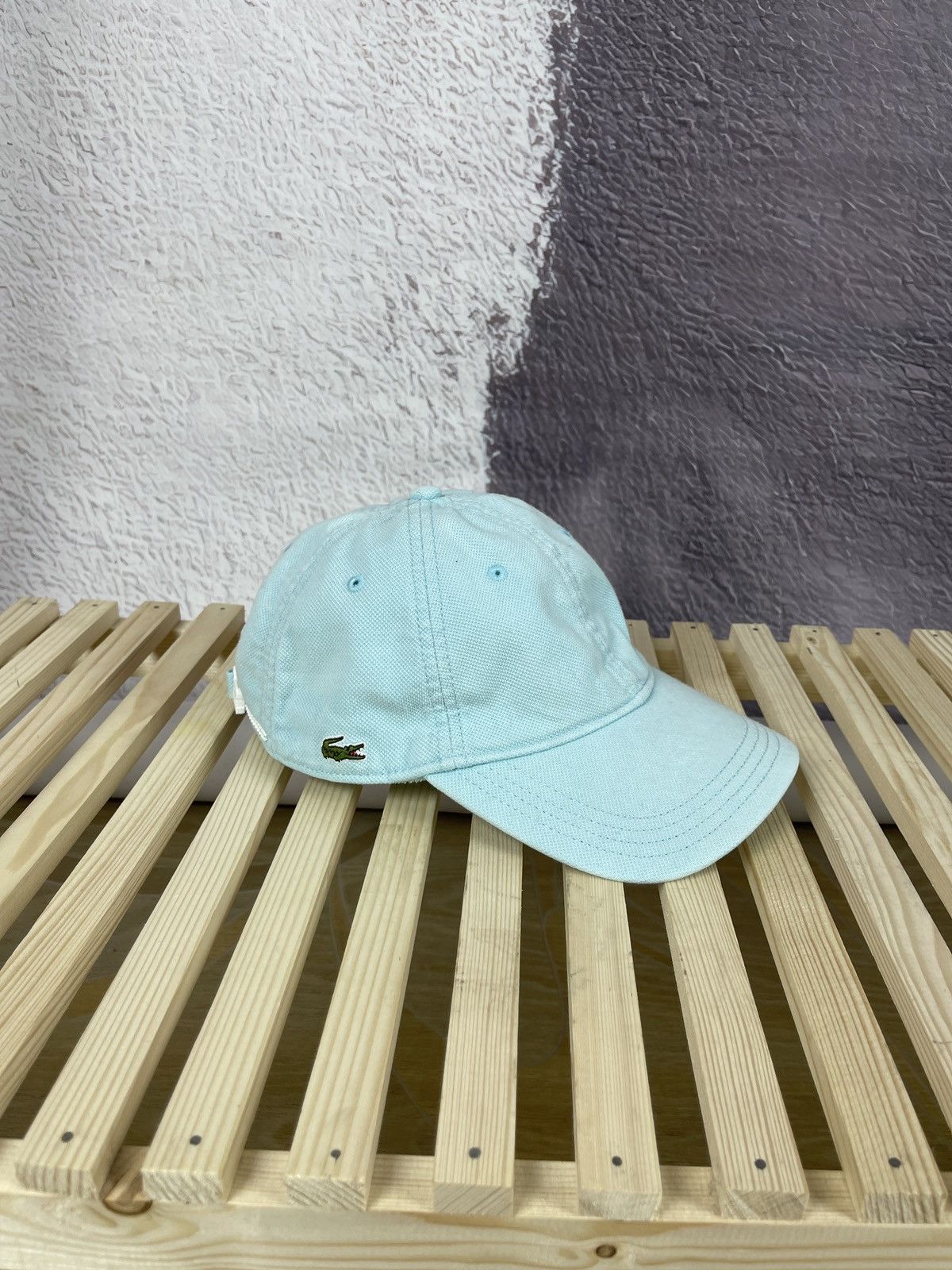 Lacoste Unisex Vintage Lacoste 5 Panel Cap Blue Size L Adjustable Size ONE SIZE - 2 Thumbnail