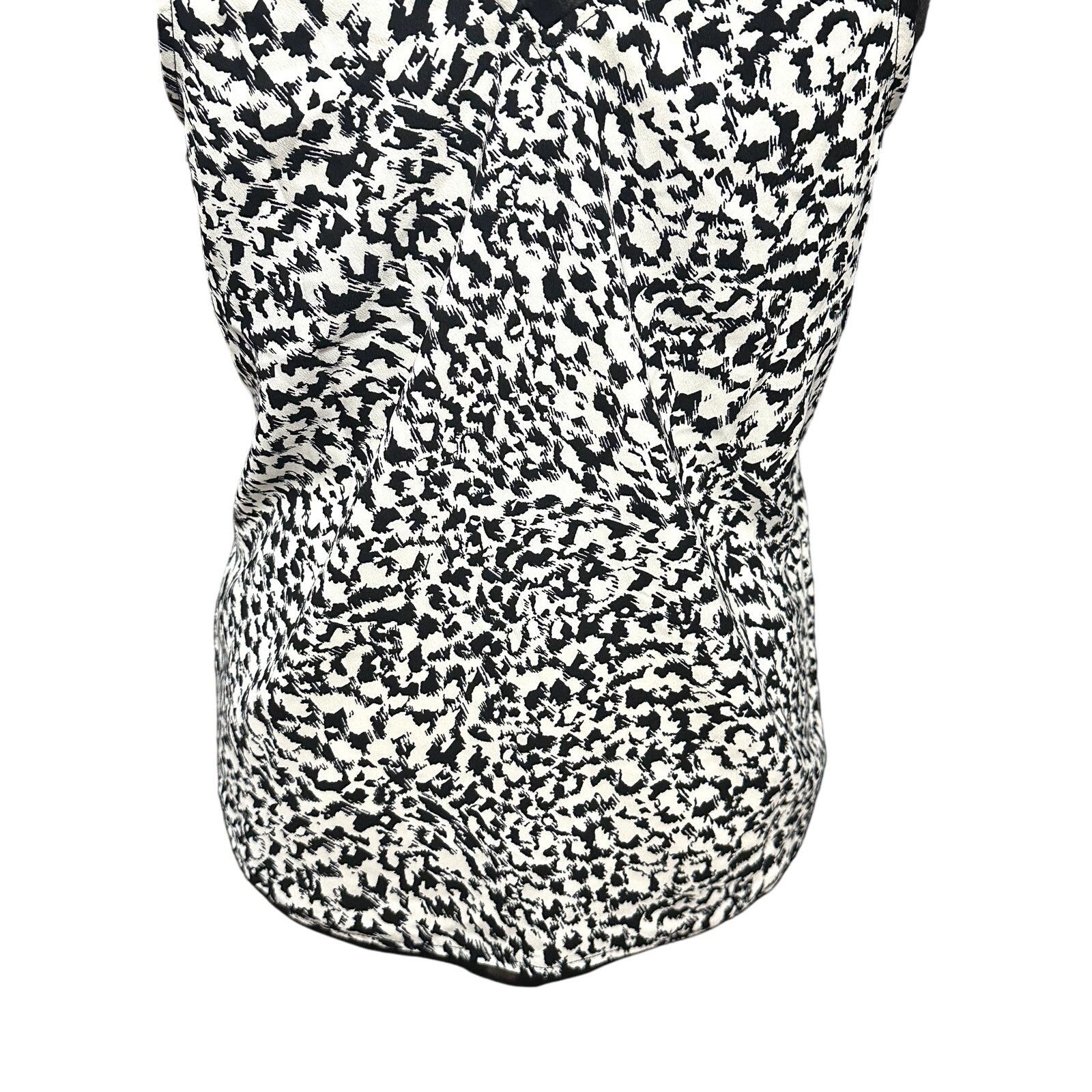 Other Halogen V Neckline Tank Top Animal Print Black/White S NWOT Size S / US 4 / IT 40 - 7 Thumbnail