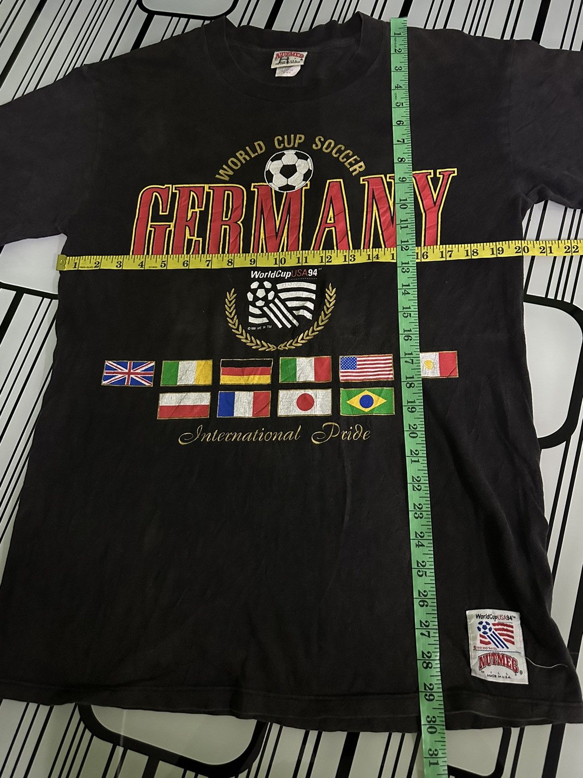 Vintage Vtg 90’s World Cup Soccer Germany x Nutmeg Mills Shirt Tee Size US S / EU 44-46 / 1 - 10 Thumbnail