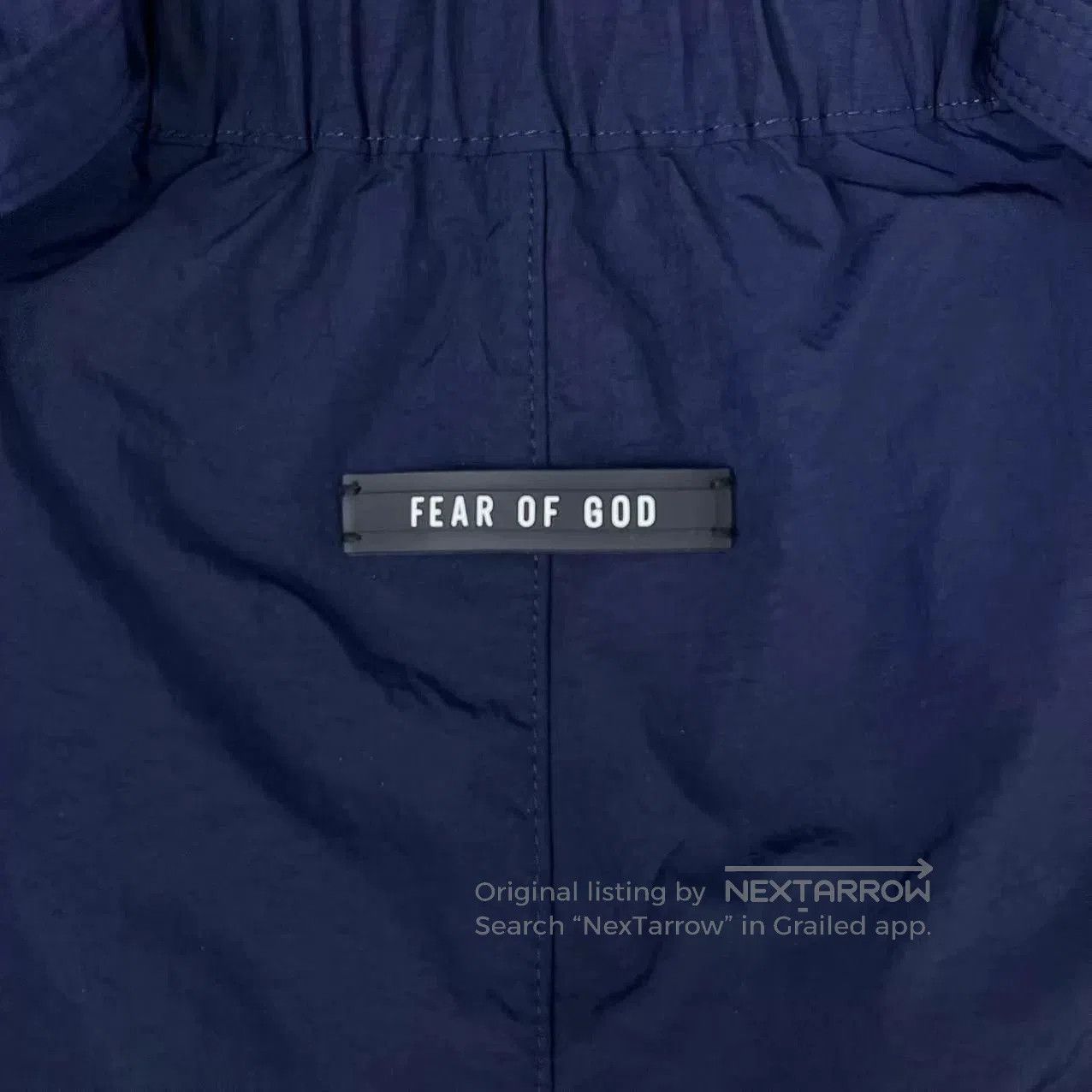 Fear of God fear of god navy logo nylon shorts. Size US 32 / EU 48 - 4 Thumbnail