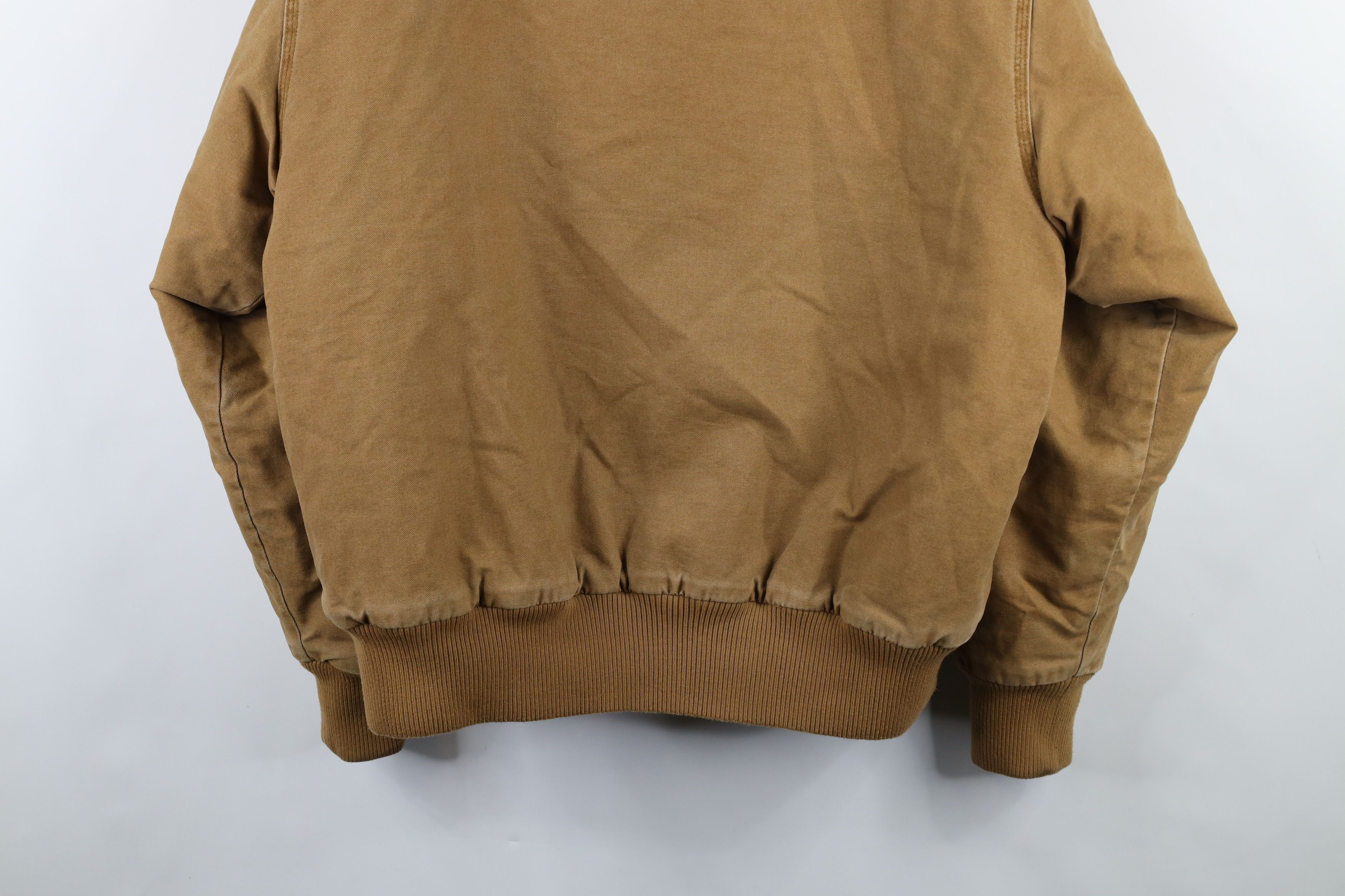 Vintage Vintage 90s Y2K Streetwear Canvas Hooded Jacket Brown Size US L / EU 52-54 / 3 - 16 Thumbnail