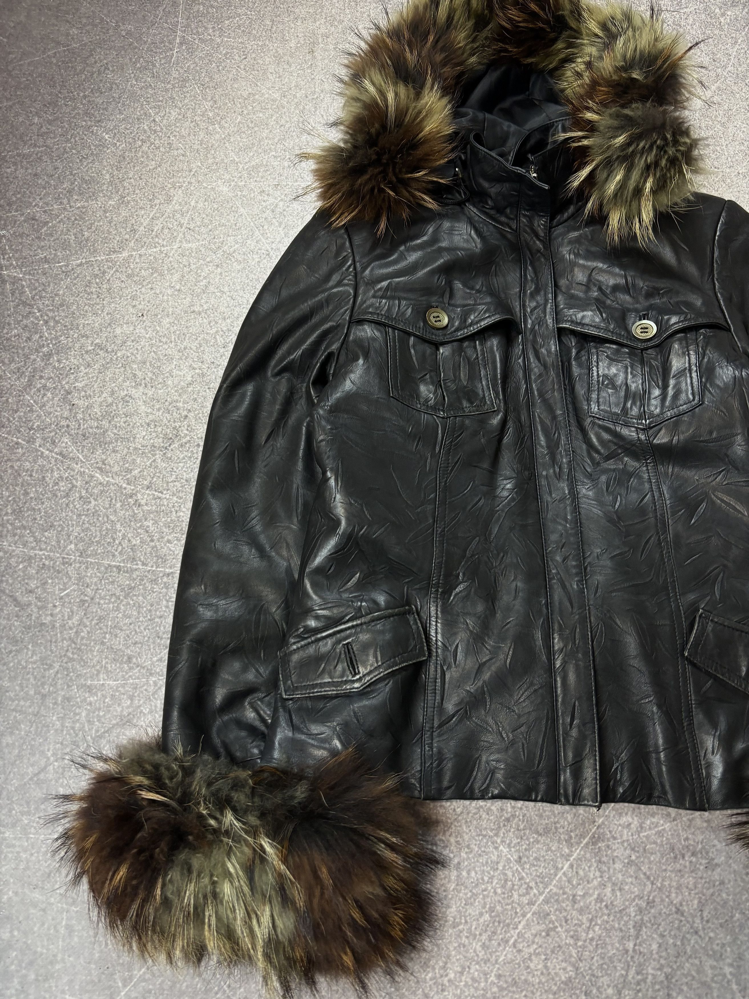 Tornado Mart JAPANESE RICK OWENS TYPE! RARE FUR/LEATHER BOMBER JACKET Size US S / EU 44-46 / 1 - 3 Thumbnail
