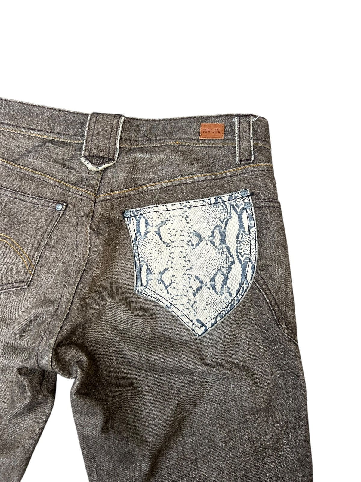 Japanese Brand Nicole Club For Men Japan Hybrid Denim Bootcut Jeans Size US 30 / EU 46 - 18 Thumbnail