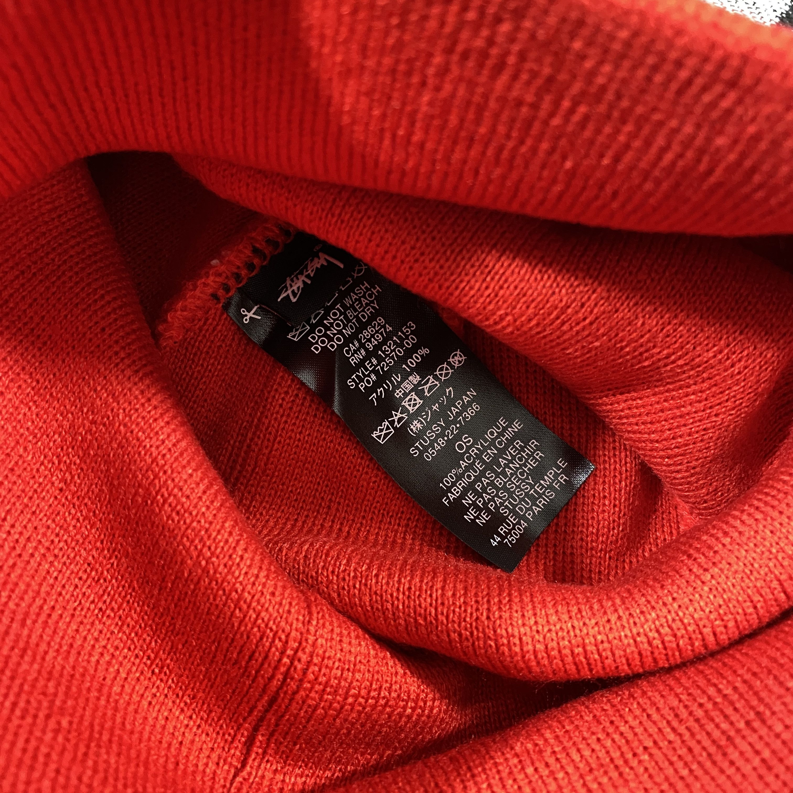 Stussy STUSSY SPORT SKULLCAP BEANIE HAT RED Size ONE SIZE - 4 Thumbnail