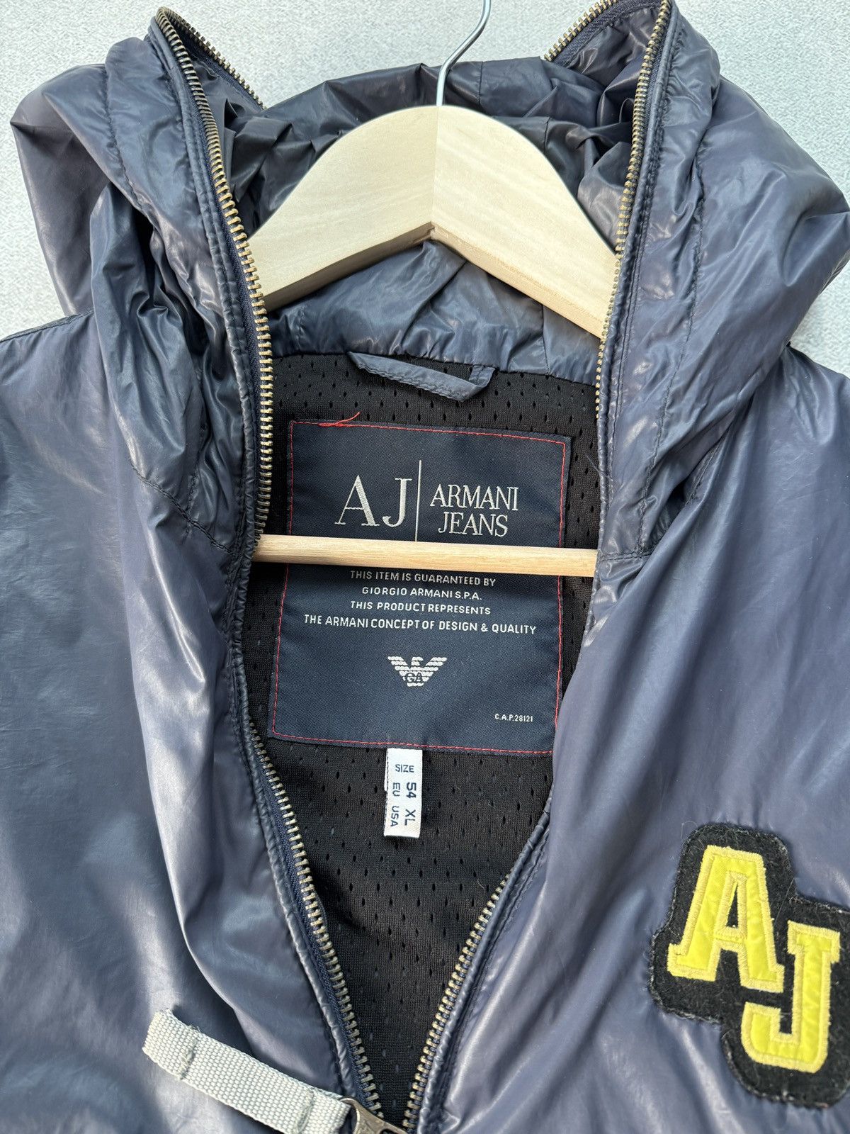 Armani Armani Jeans Ninja Windbreaker Jacket Vintage Full Zip Y2K Size US XL / EU 56 / 4 - 10 Thumbnail