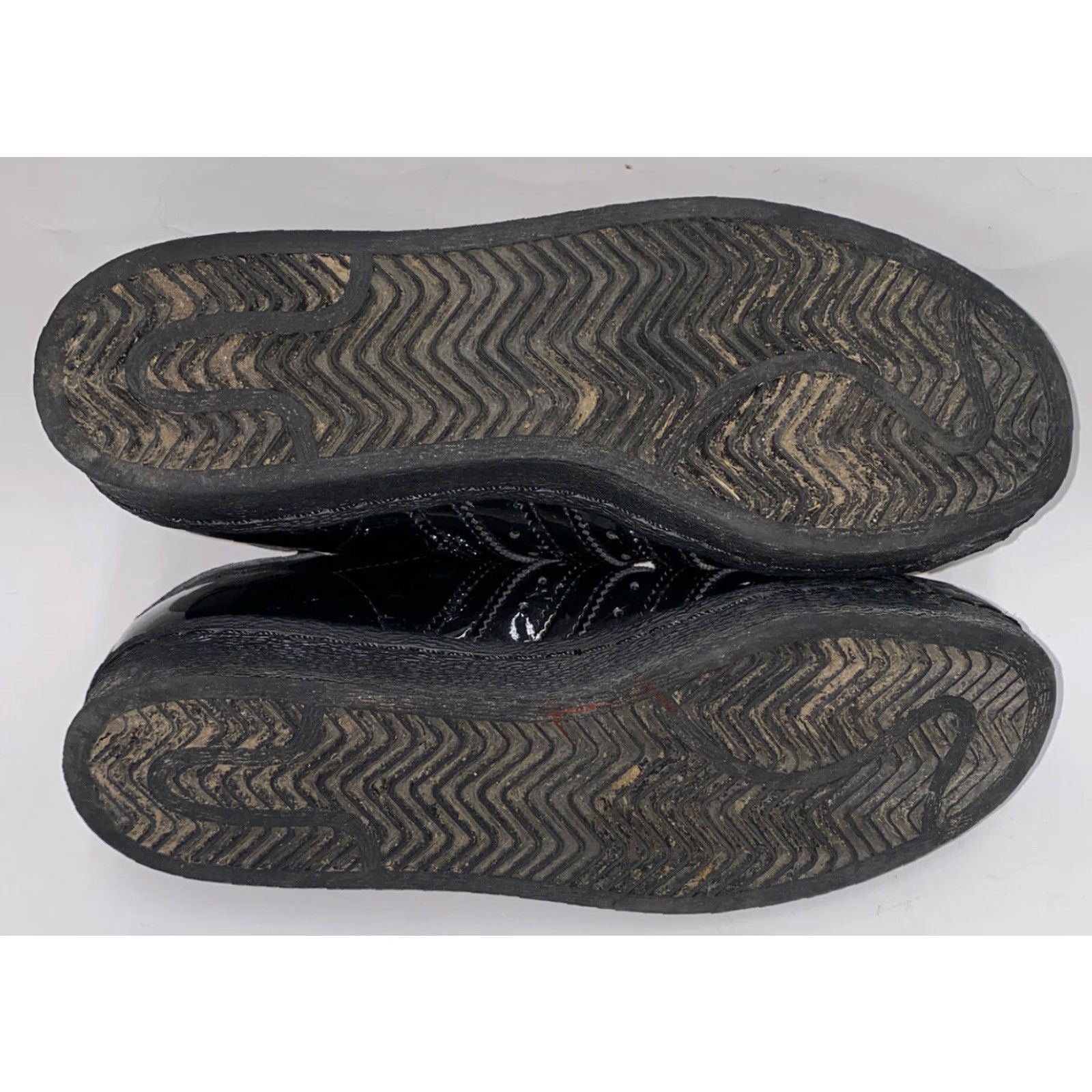 Adidas Adidas Women's Black Leather Sneakers, Lace Up, Casual, Size 6.5 (UK 5), Low Top, Athletic Size US 5 / IT 35 - 5 Thumbnail