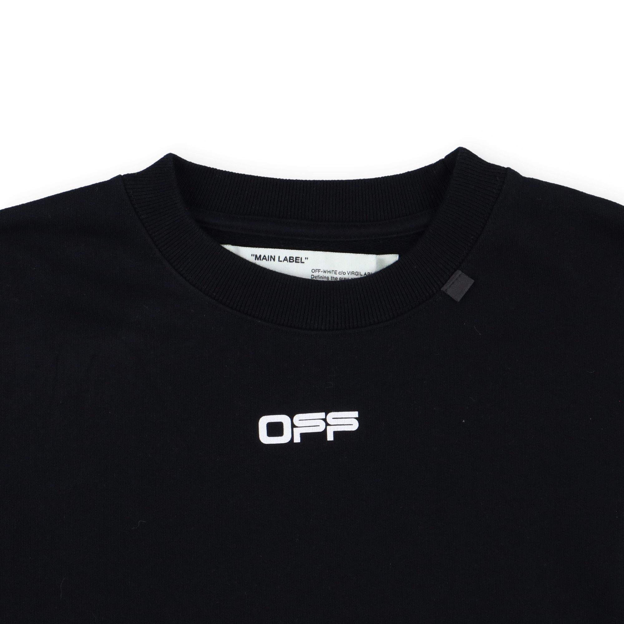 Off-White Black Wavy Line Logo Oversized Sweatshirt Size US M / EU 48-50 / 2 - 7 Thumbnail
