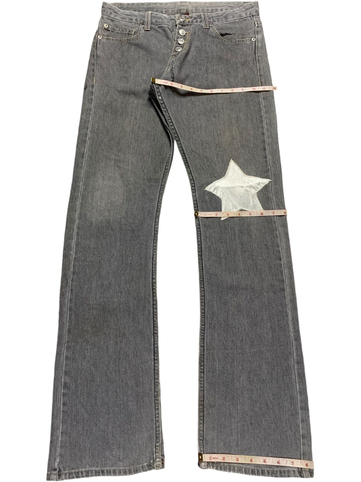 Japanese Brand Vintage Japanese Brand Dragon Yakuza Style Bootcut Jeans Size US 33 - 13 Thumbnail
