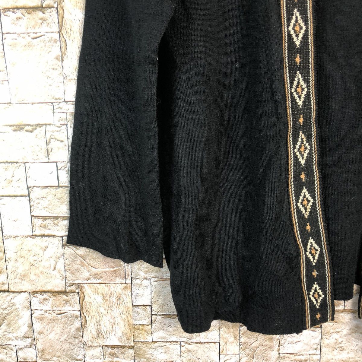 Homespun Knitwear × Japanese Brand Ladies Fashion vintage japan Black Cardigan Knitwear #A862 Size M / US 6-8 / IT 42-44 - 7 Thumbnail
