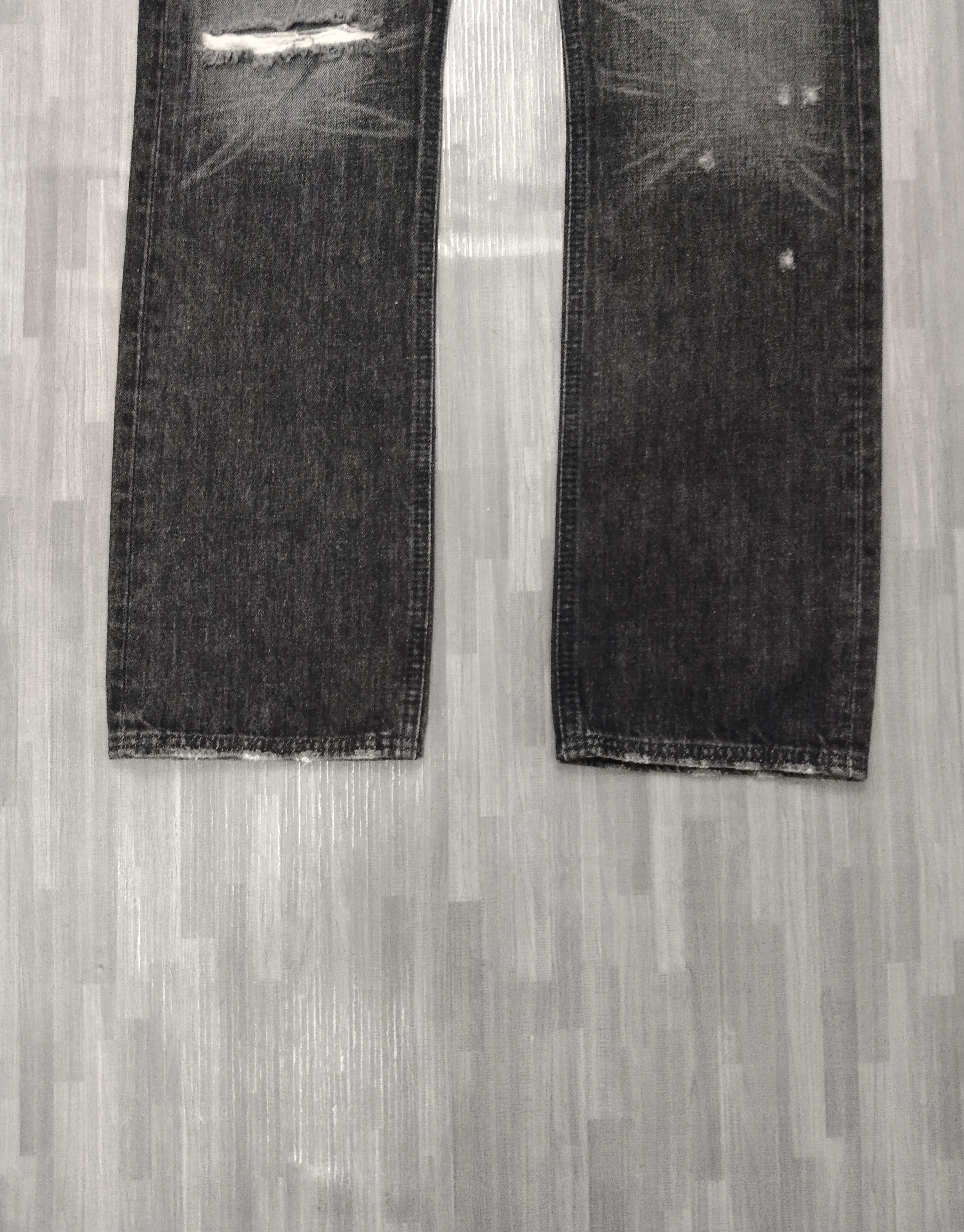 Japanese Brand SICK RIPED WASHED BLACK LIBERTO DENIM PANTS Size US 32 / EU 48 - 7 Thumbnail