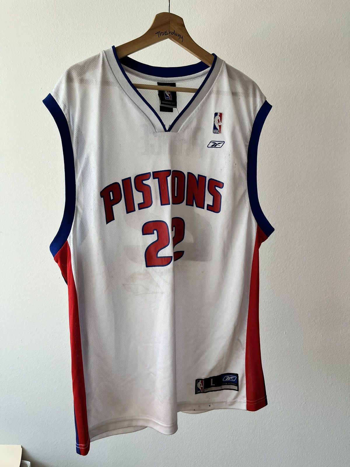 NBA × Reebok Retro Detroit Pistons Jersey Size US L / EU 52-54 / 3 - 1 Thumbnail
