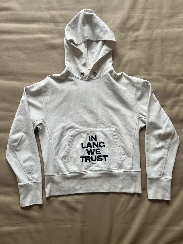Helmut Lang 2018 Helmut Lang ‘In Lang We Trust’ Hoodie Size US S / EU 44-46 / 1 - 1 Thumbnail